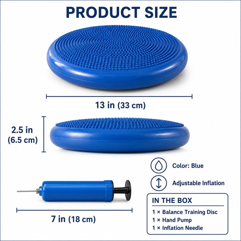 Inflatable Dog Balance Disc with Pump