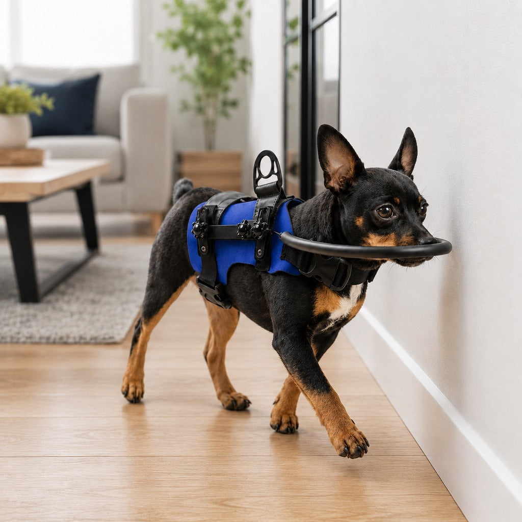 Adjustable Dog Bumper Ring Harness for Safer Home Walking