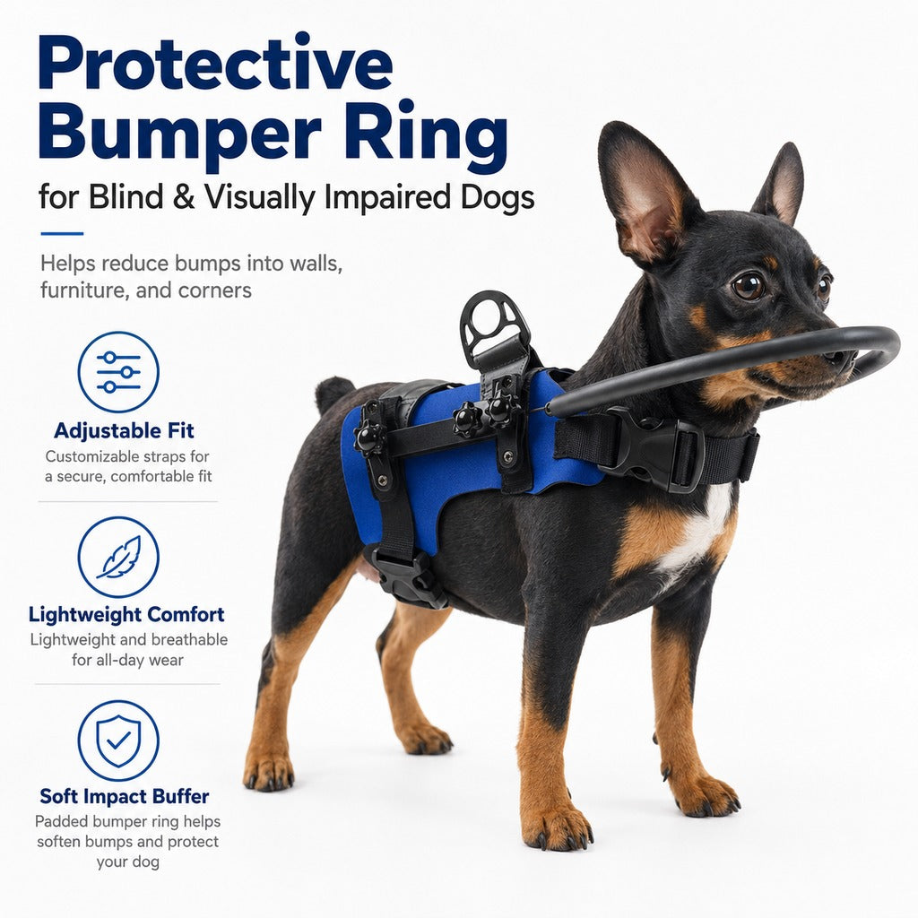 Adjustable Dog Bumper Ring Harness for Safer Home Walking