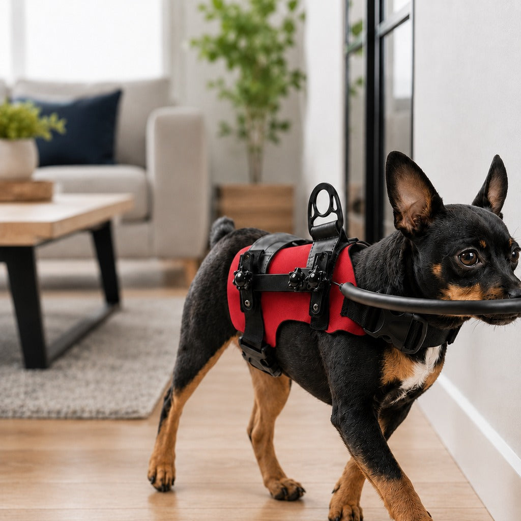 Adjustable Dog Bumper Ring Harness for Safer Home Walking