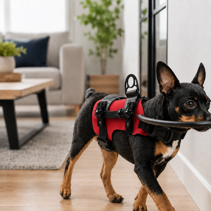 Adjustable Dog Bumper Ring Harness for Safer Home Walking