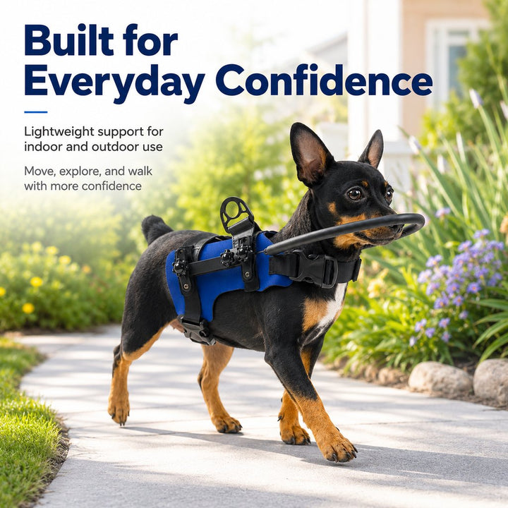 Adjustable Dog Bumper Ring Harness for Safer Home Walking