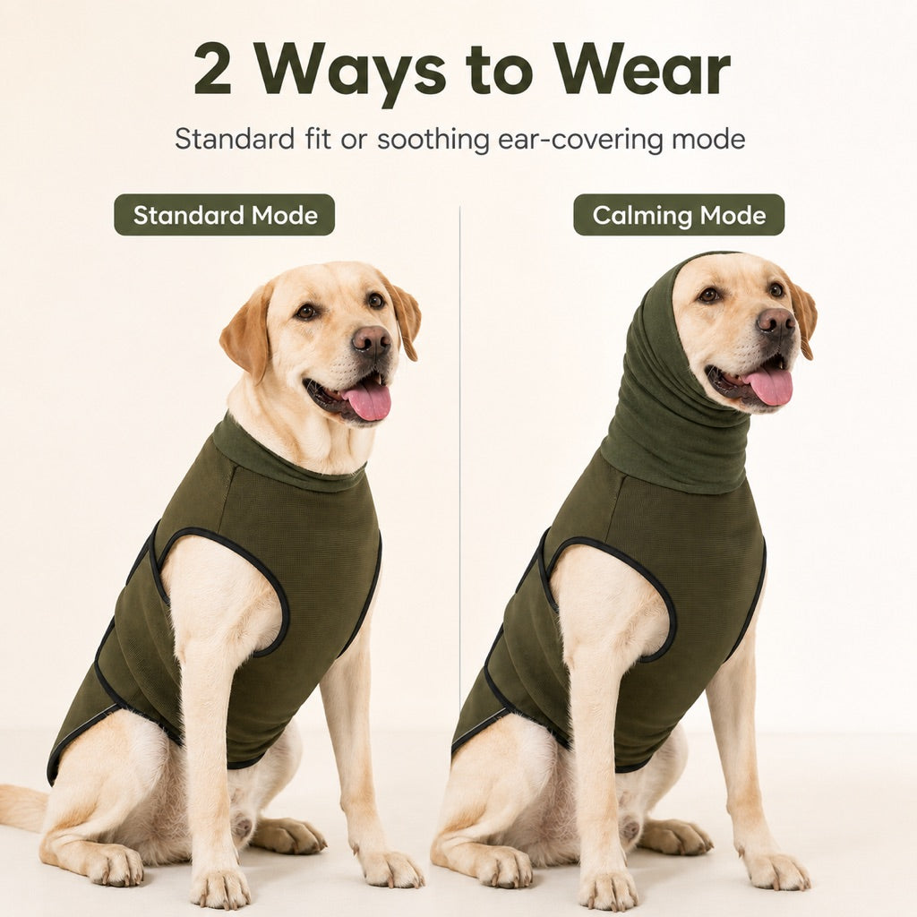 Dog Calming Shirt for Fireworks & Thunderstorms