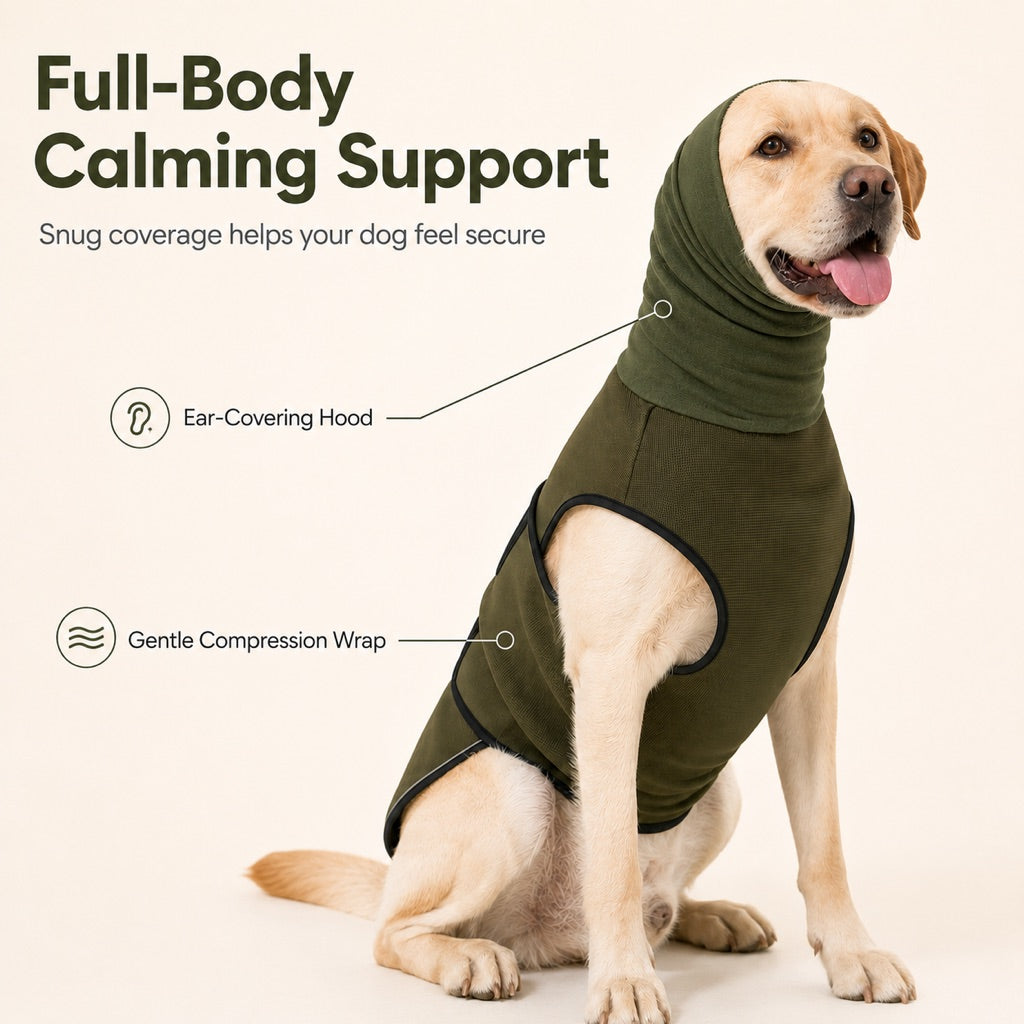 Dog Calming Shirt for Fireworks & Thunderstorms