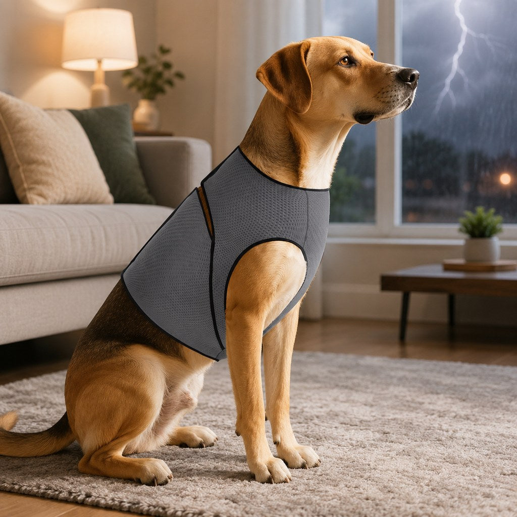 Dog Calming Wrap Vest for Thunderstorms, Fireworks & Travel