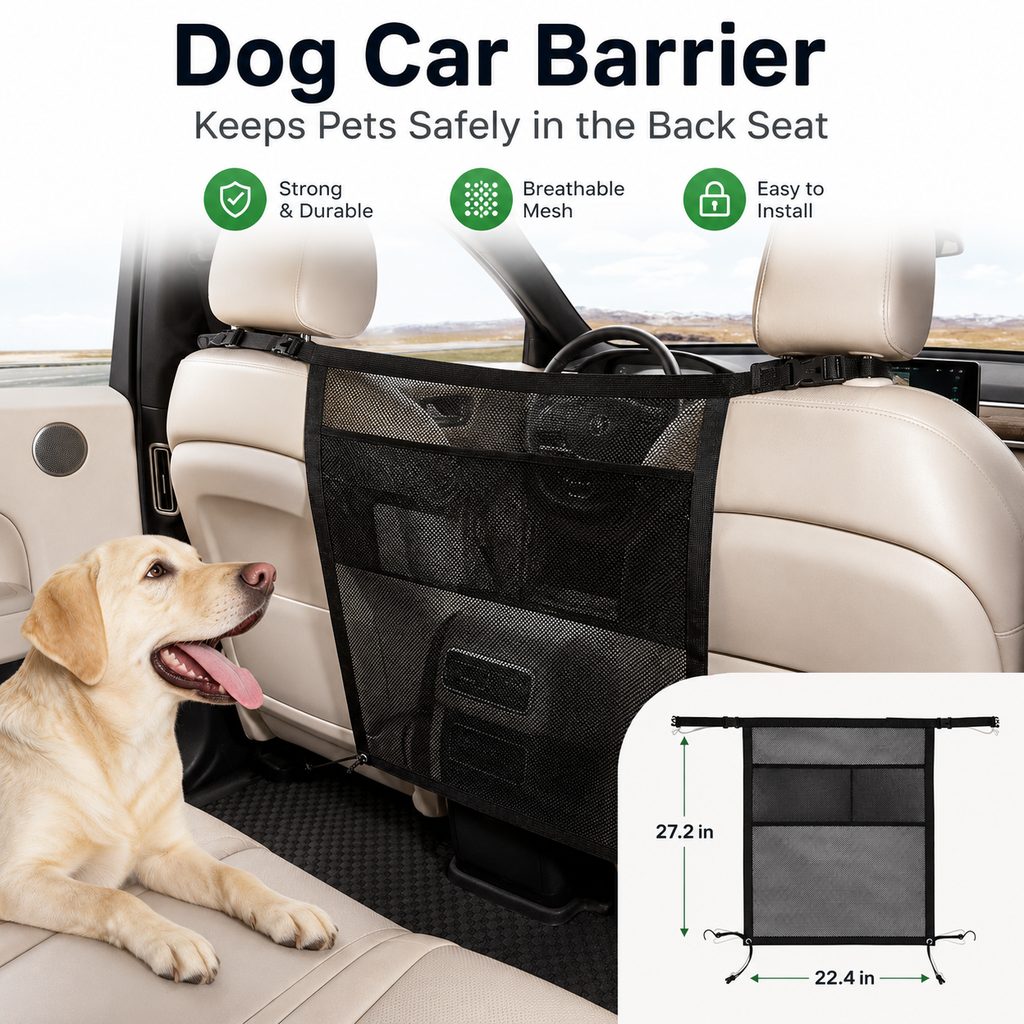 Dog Car Barrier Mesh for Road Trips