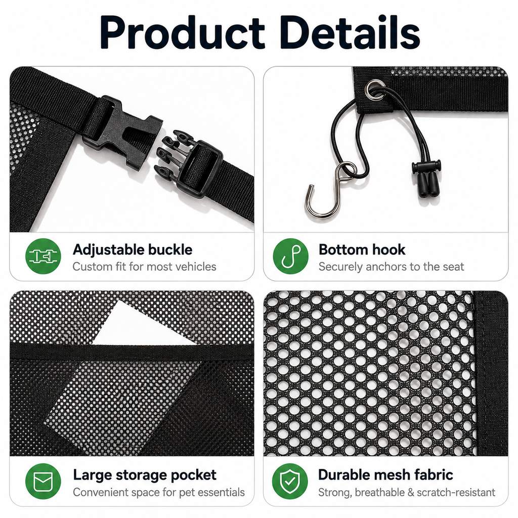 Dog Car Barrier Mesh for Road Trips