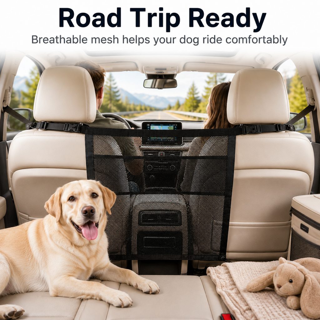 Dog Car Barrier Mesh for Road Trips