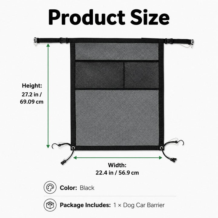 Dog Car Barrier Mesh for Road Trips