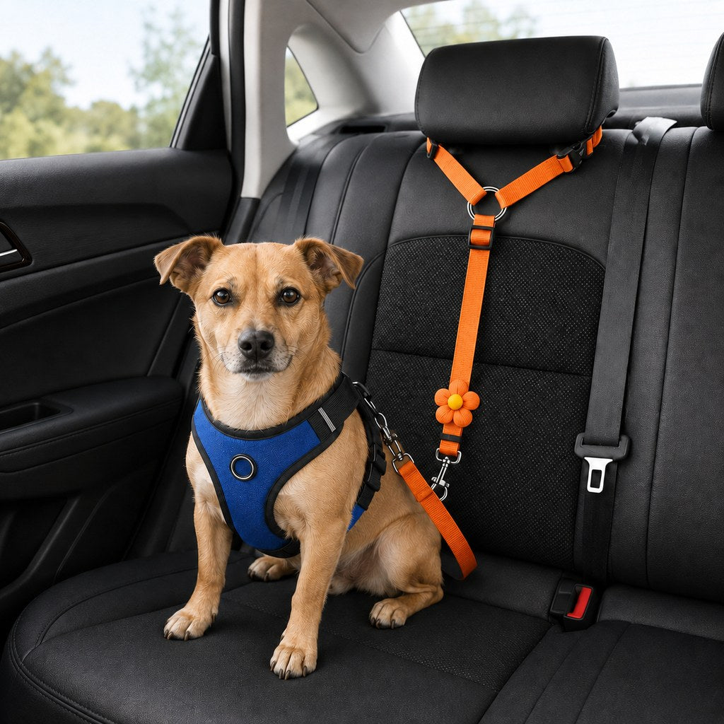 Adjustable Dog Car Seat Belt for Back Seat Travel