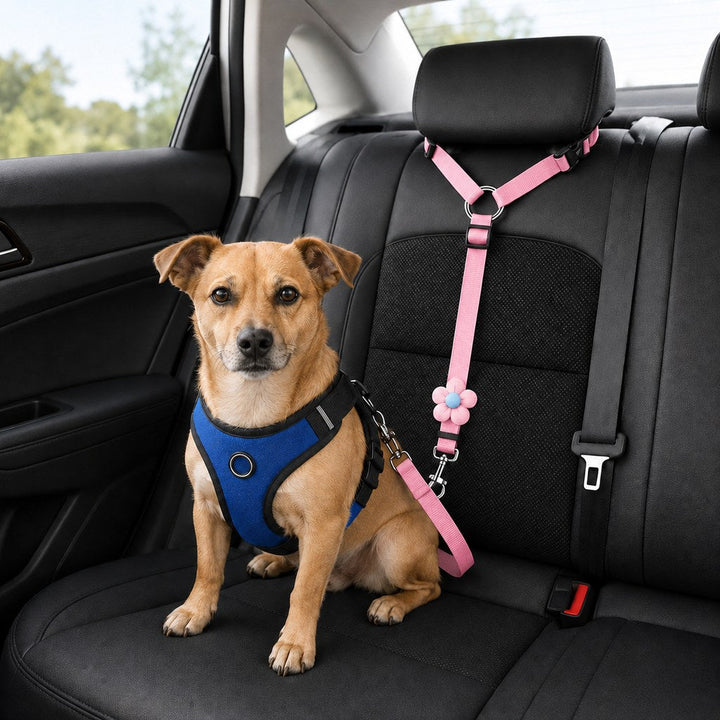 Adjustable Dog Car Seat Belt for Back Seat Travel