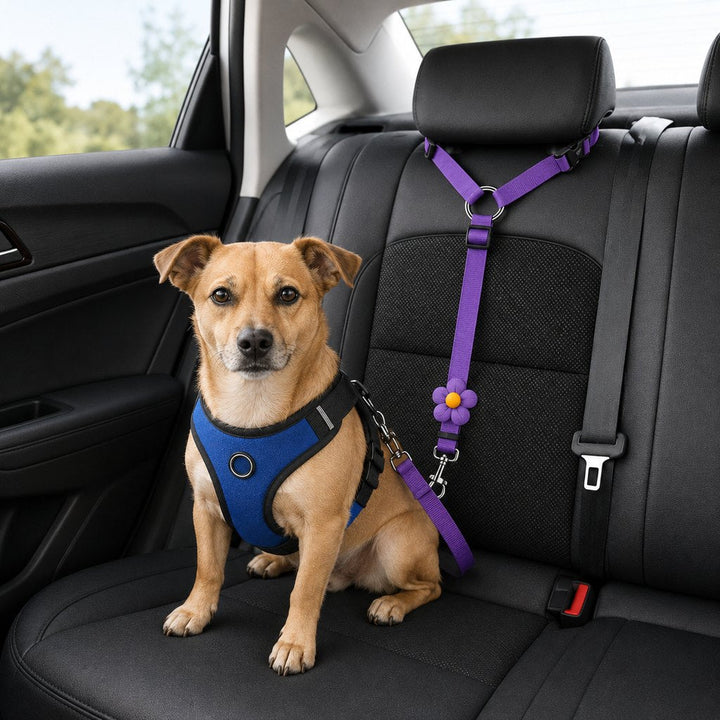 Adjustable Dog Car Seat Belt for Back Seat Travel