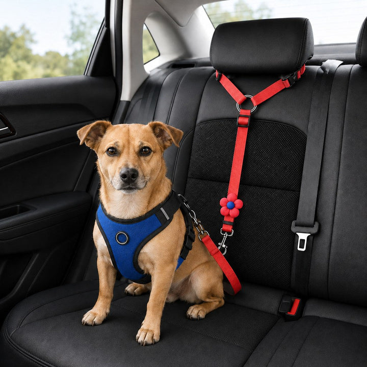 Adjustable Dog Car Seat Belt for Back Seat Travel
