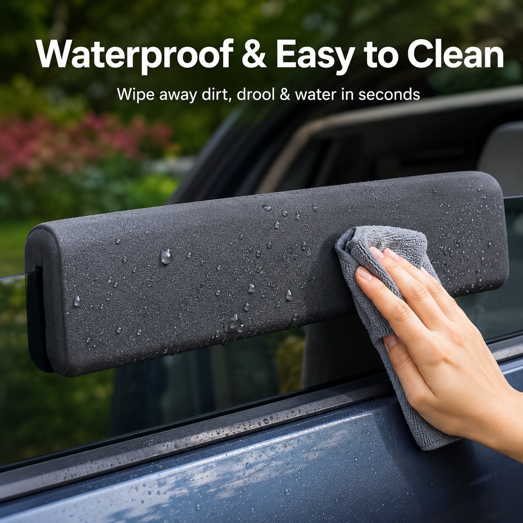 Dog Car Window Chin Rest Cushion | Soft Door-Edge Pillow for Road Trips & Daily Rides