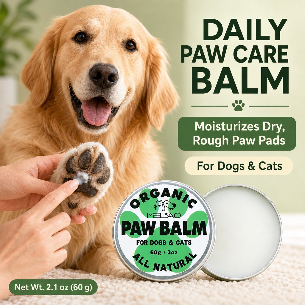 Dog & Cat Paw Balm for Post-Walk Care | Moisturizes Dry, Rough Paw Pads