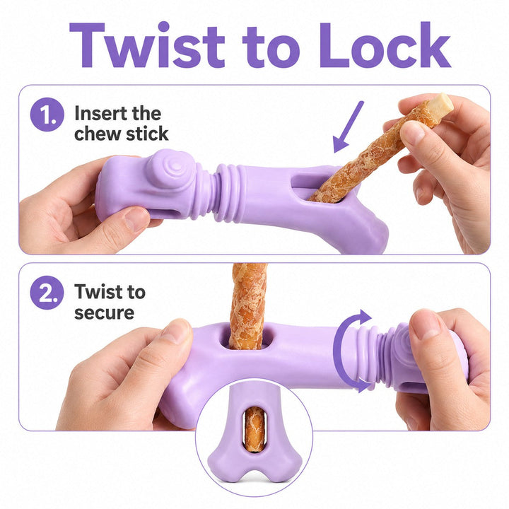 Dog Chew Stick Holder for Safer Treat Time at Home