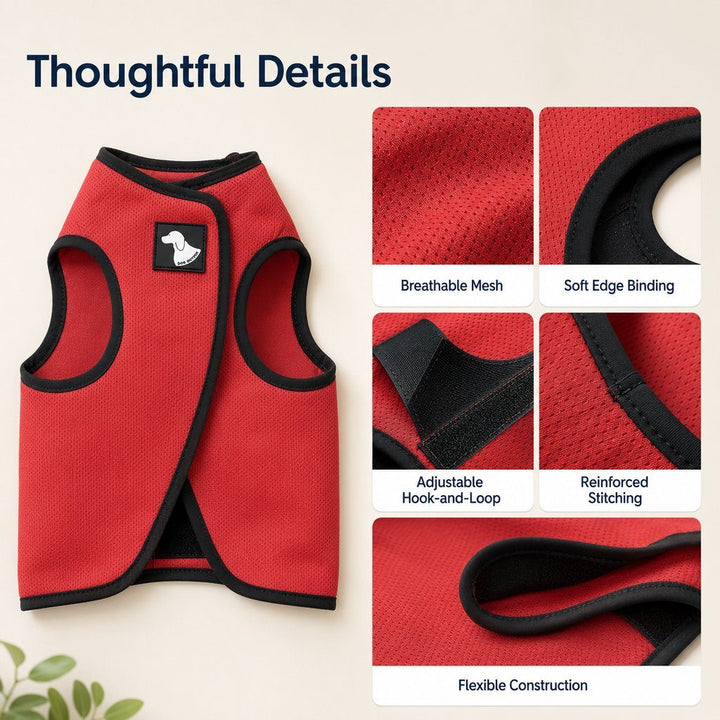Dog Comfort Wrap Vest for Thunderstorms, Fireworks & Travel