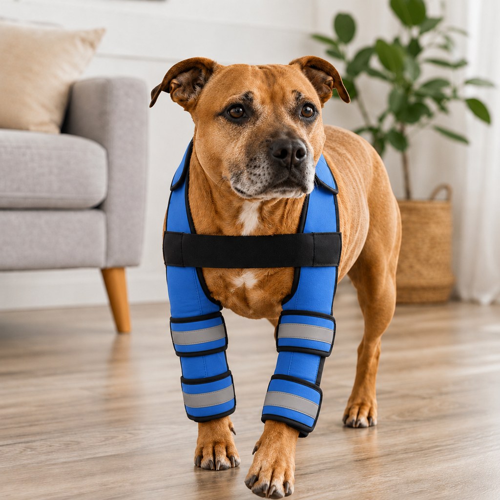 Dog Double Front Leg Support Brace for Unsteady Walking