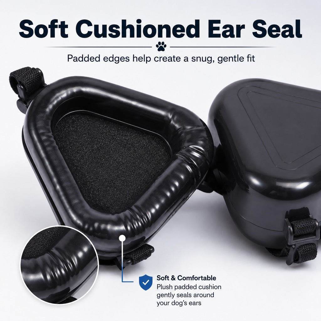 Dog Noise Reduction Ear Muffs for Fireworks, Thunderstorms & Travel
