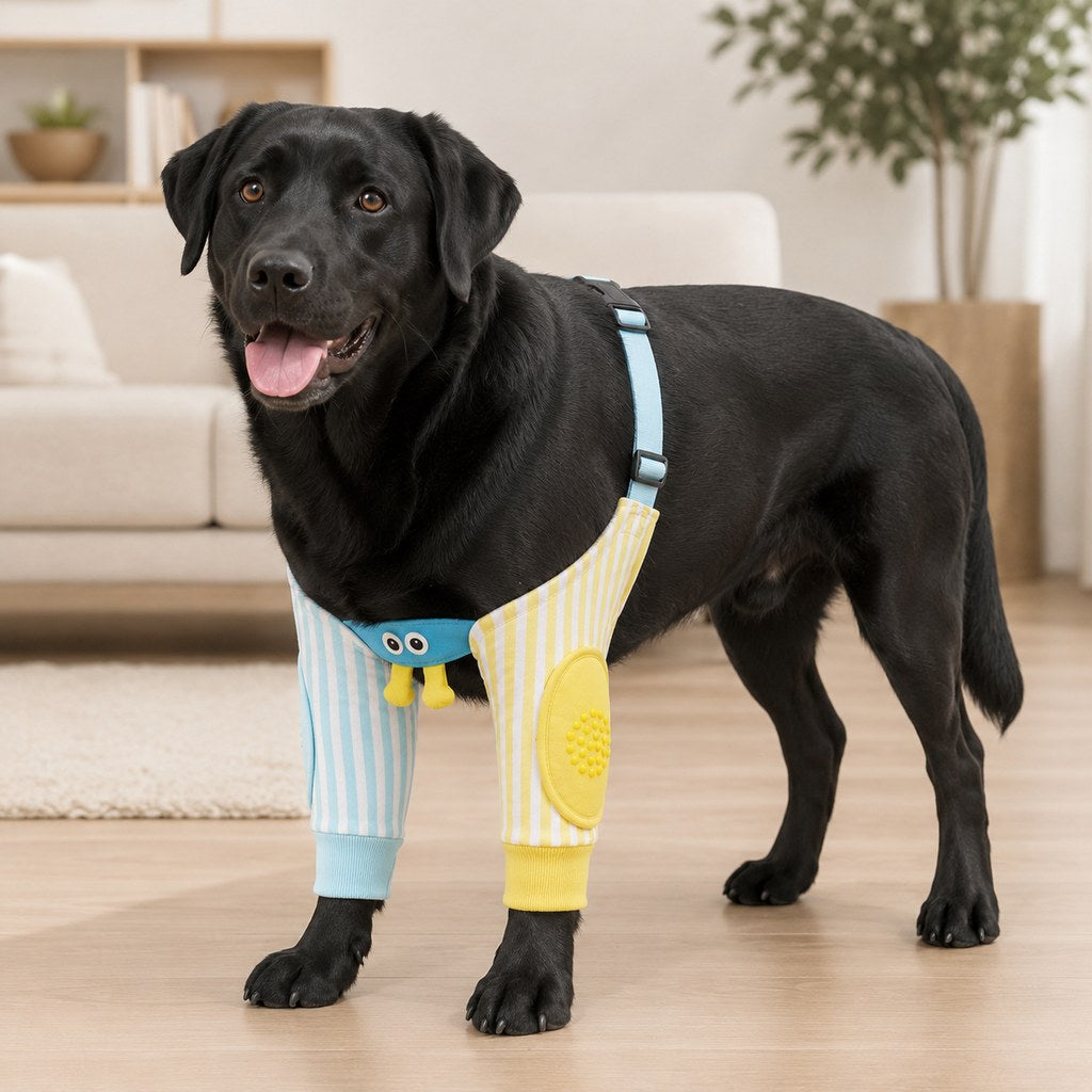 Padded Dog Elbow Protector Sleeves for Hard Floors