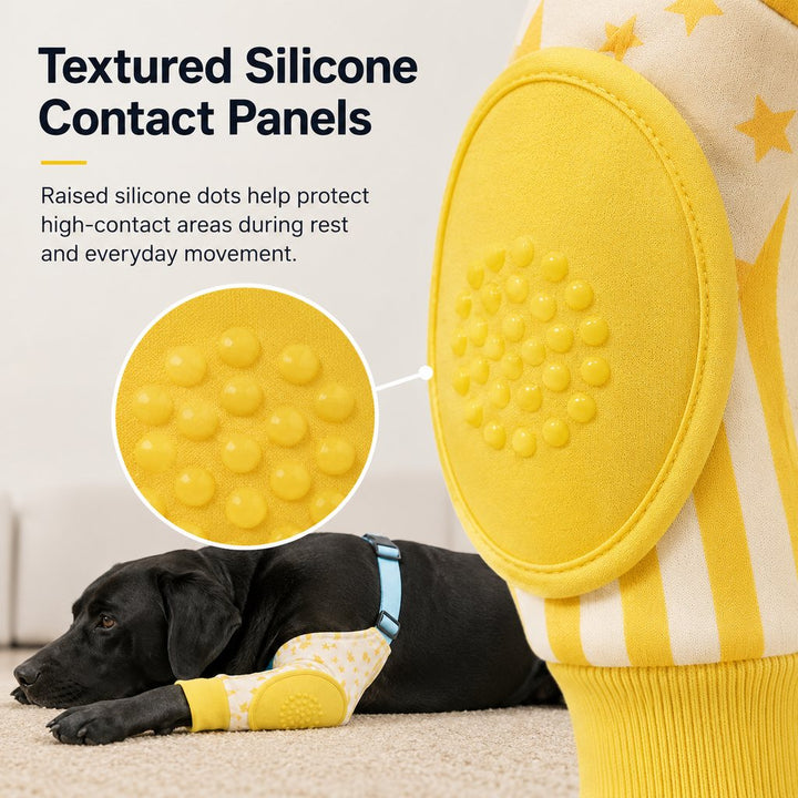 Padded Dog Elbow Protector Sleeves for Hard Floors