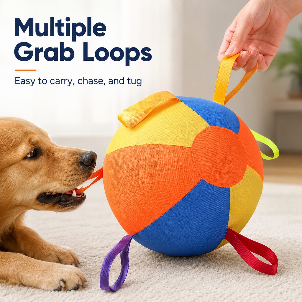 Inflatable Dog Play Ball for Backyard & Indoor Play