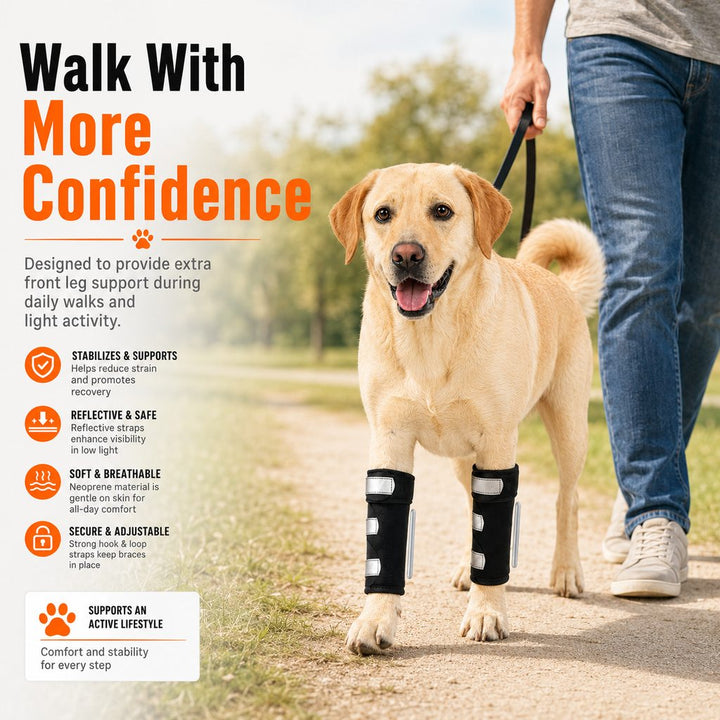 Dog Front Leg Brace for Weak or Injured Legs