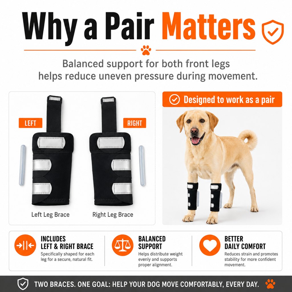Dog Front Leg Brace for Weak or Injured Legs