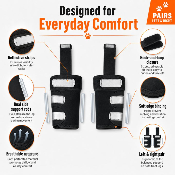 Dog Front Leg Brace for Weak or Injured Legs