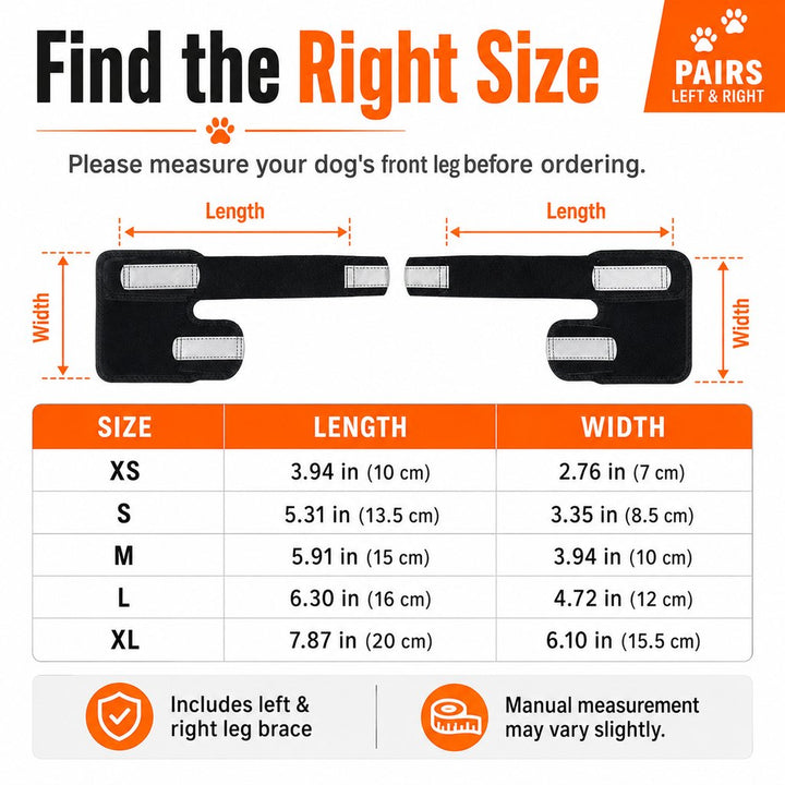 Dog Front Leg Brace for Weak or Injured Legs