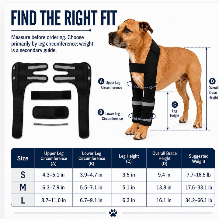 Dog Double Front Leg Support Brace for Unsteady Walking