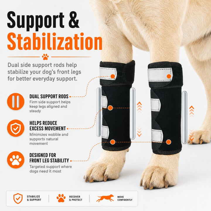 Dog Front Leg Brace for Weak or Injured Legs