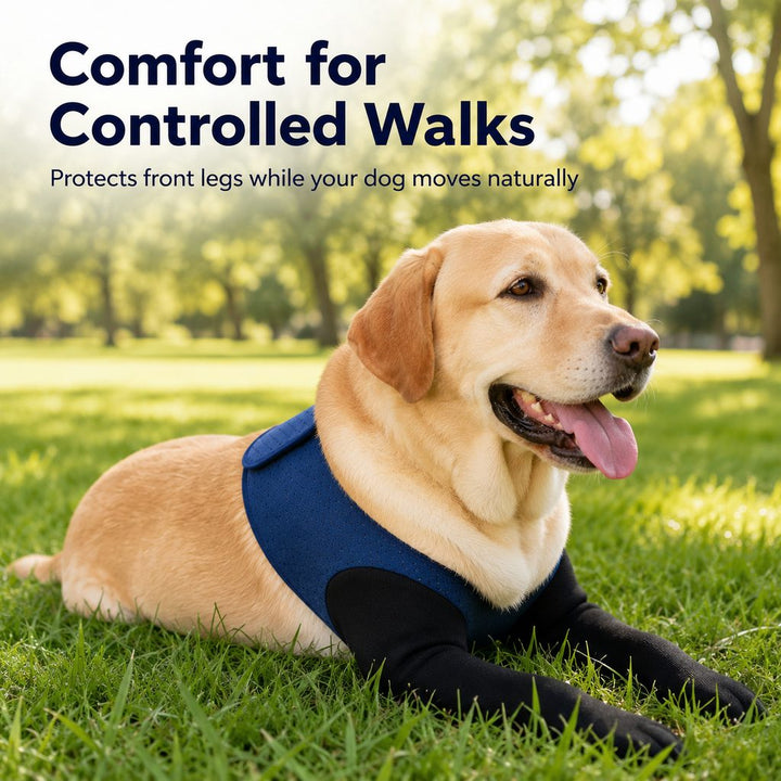 PawGuard Dual Front Leg Recovery Sleeves for Dogs