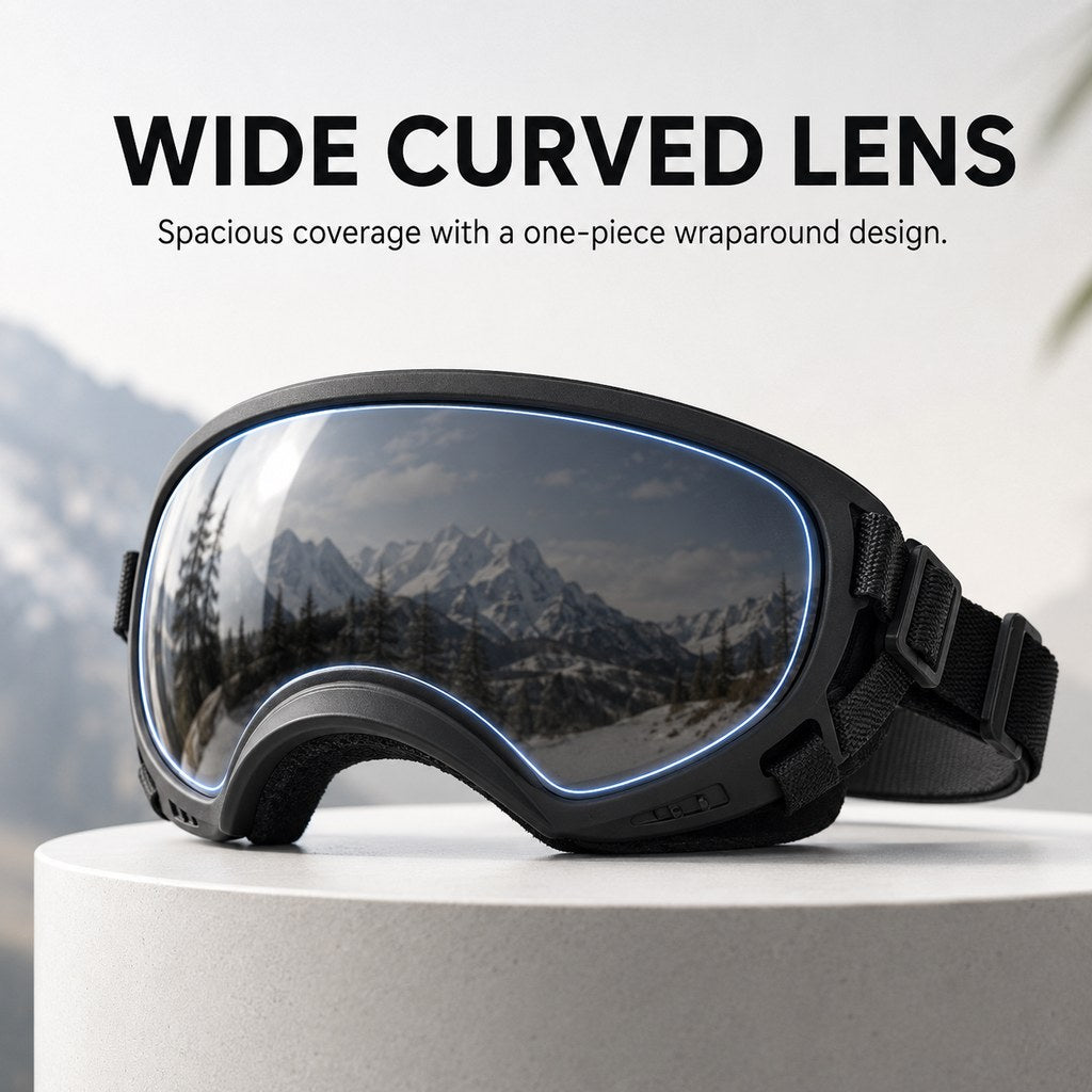 Photochromic Dog Goggles for Hiking & Car Rides | Adjustable Wind, Dust & Debris Coverage