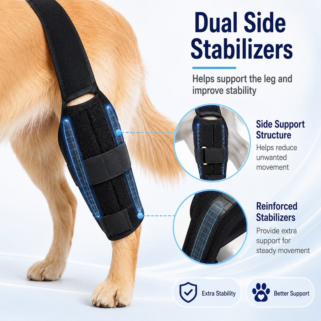 Adjustable Dog Leg Support Brace for Daily Walks | Support for Weak Front or Hind Legs