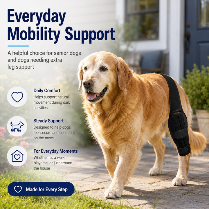 Adjustable Dog Leg Support Brace for Daily Walks | Support for Weak Front or Hind Legs