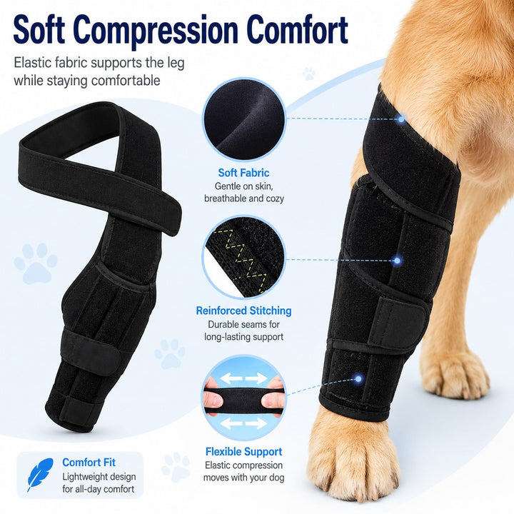 Adjustable Dog Leg Support Brace for Daily Walks | Support for Weak Front or Hind Legs