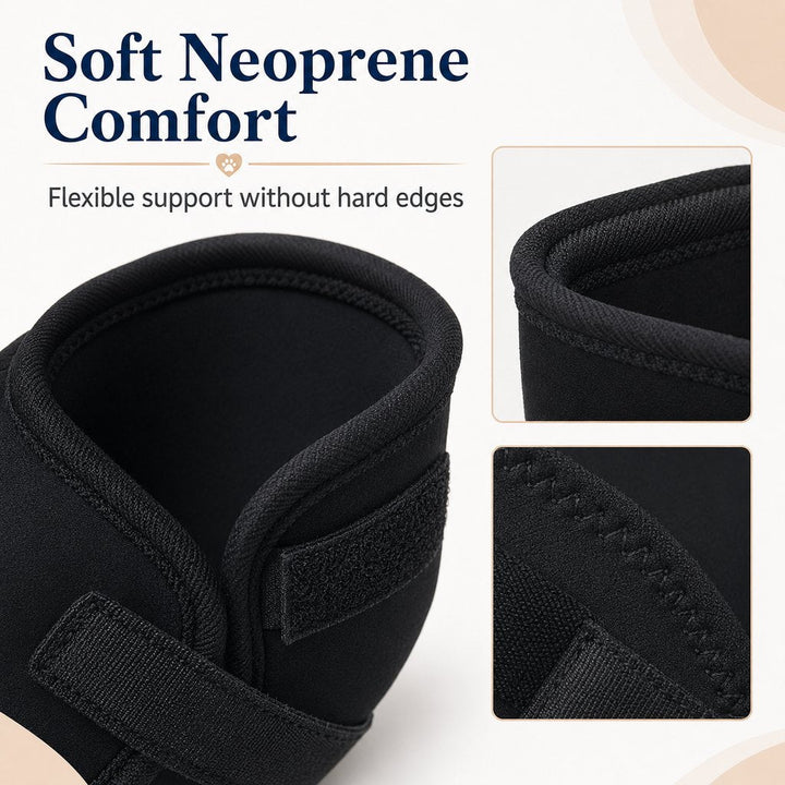 Dog Leg Recovery Brace for Post-Surgery Care, Adjustable Rear Leg Support to Help Protect Against Licking & Chewing