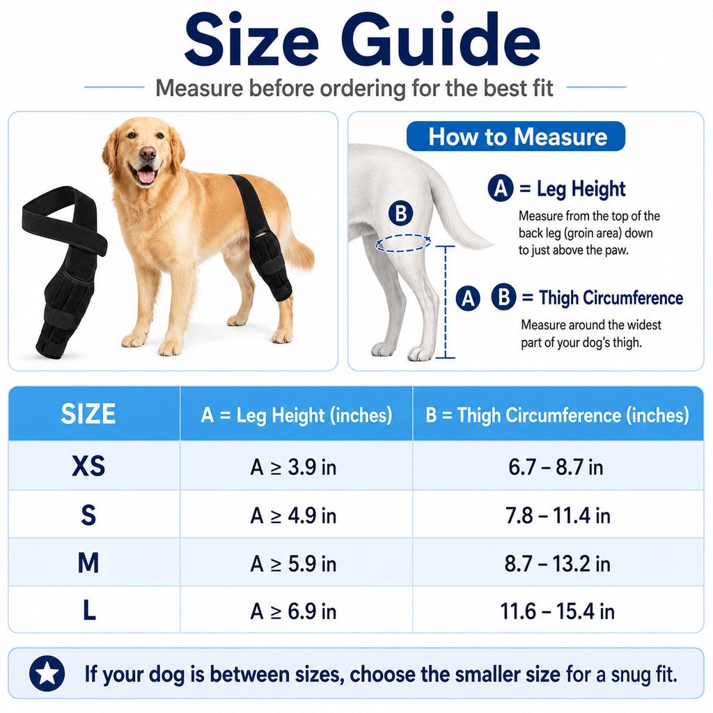 Adjustable Dog Leg Support Brace for Daily Walks | Support for Weak Front or Hind Legs