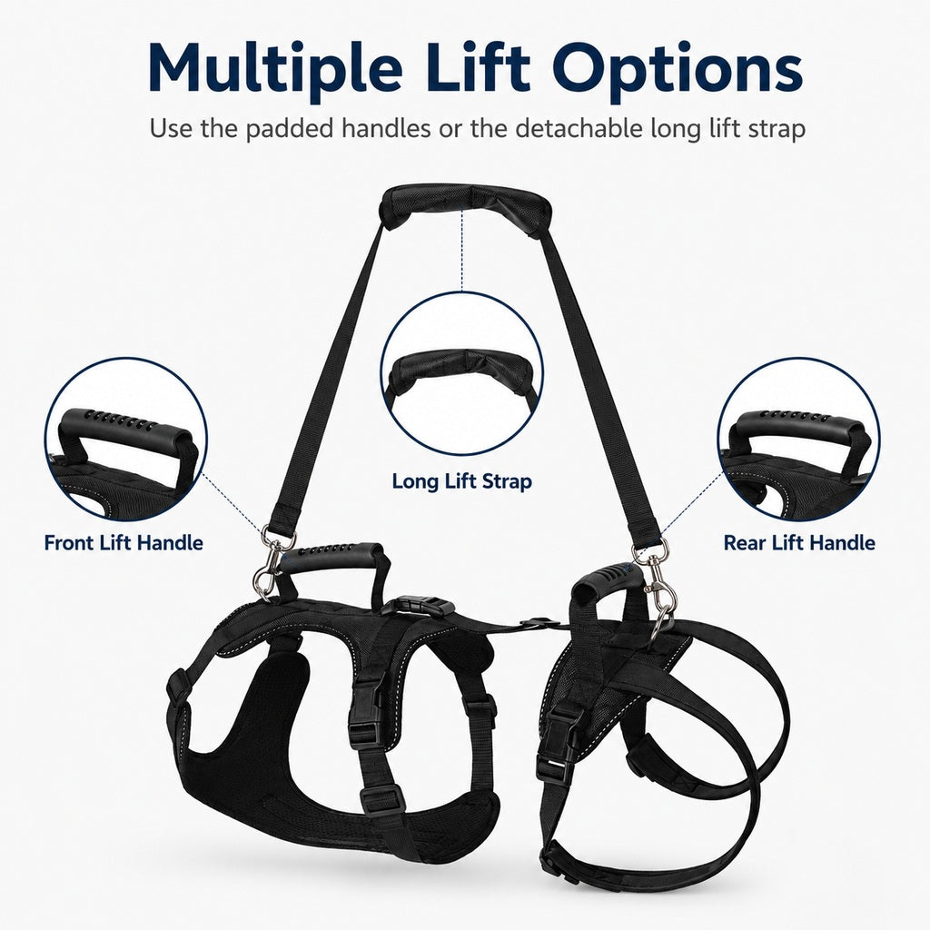 Full-Body Dog Lift Harness for Large Dogs
