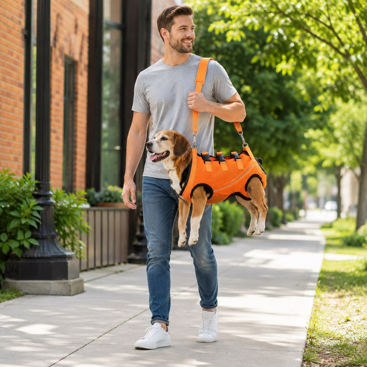 Full-Body Dog Mobility Support Harness for Stairs & Car Rides