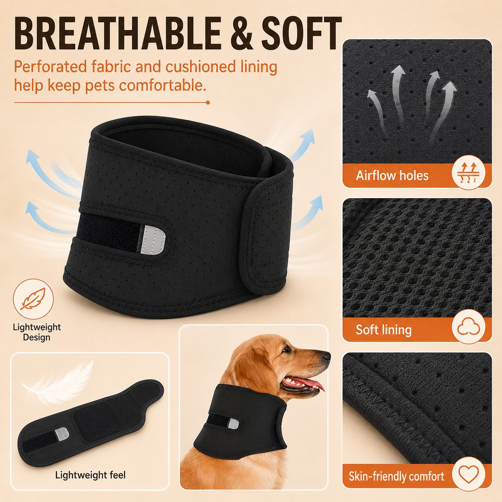 Dog Neck Brace for Post-Surgery Recovery & Daily Neck Support