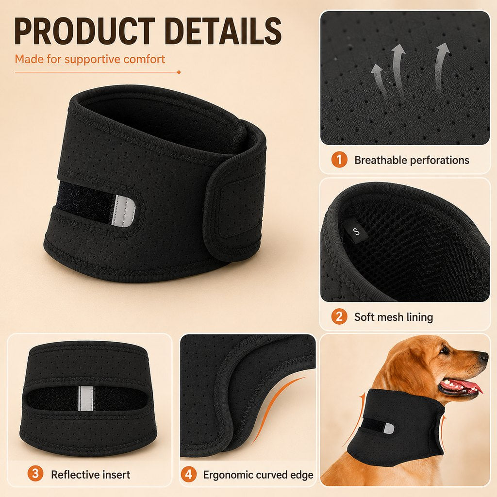 Dog Neck Brace for Post-Surgery Recovery & Daily Neck Support