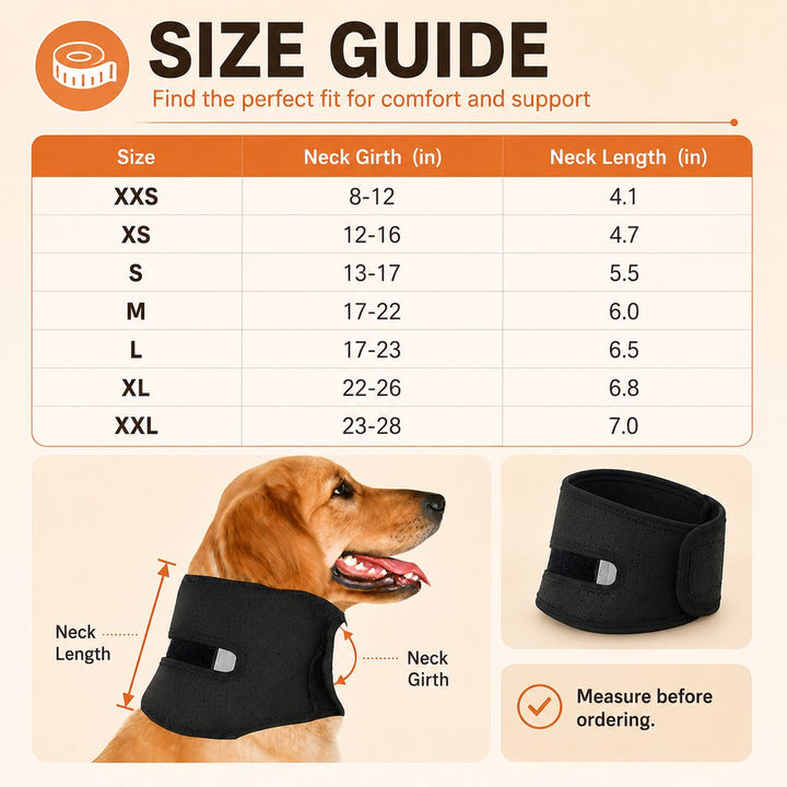 Dog Neck Brace for Post-Surgery Recovery & Daily Neck Support