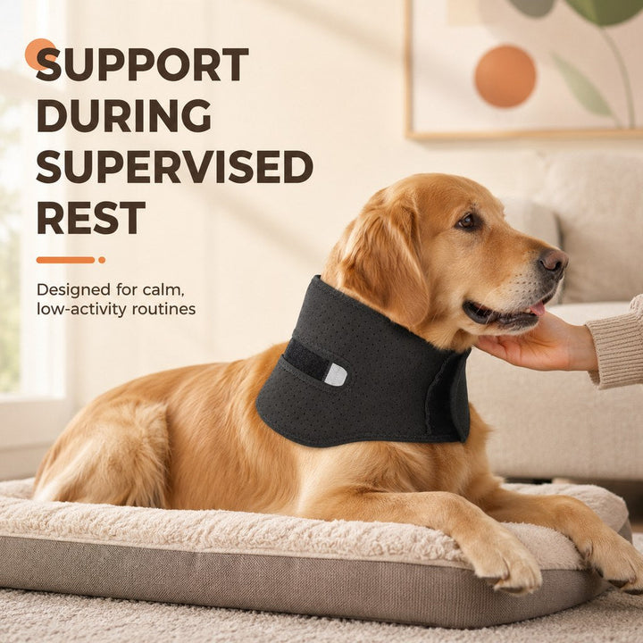 Adjustable Dog Neck Support Brace for At-Home Rest