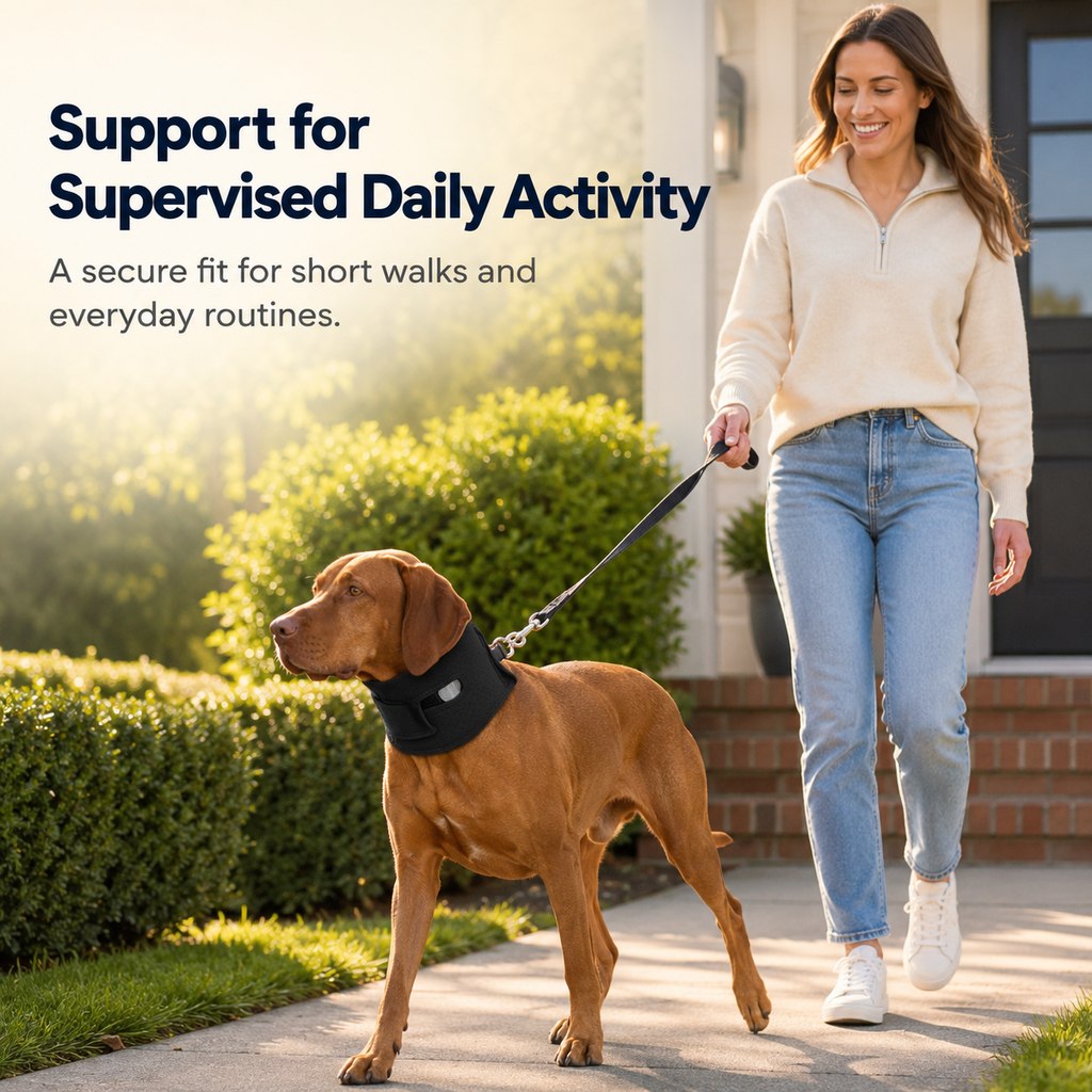 Adjustable Dog Neck Support Brace for Rest & Recovery