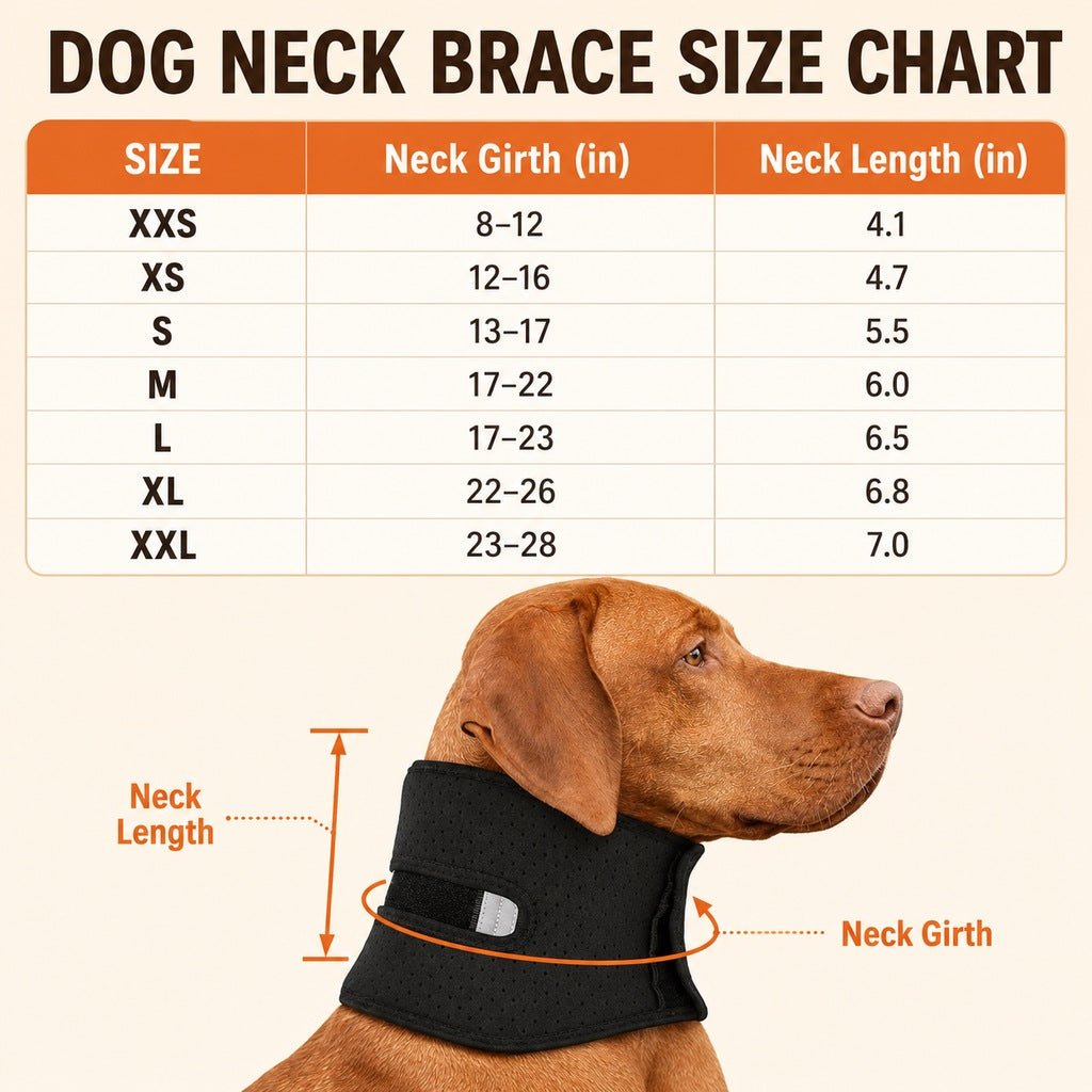 Adjustable Dog Neck Support Brace for Rest & Recovery