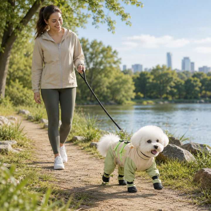 Dog Outdoor Protection Suit | Keep Fur Cleaner from Grass, Dirt, Bugs & Wet Ground During Walks