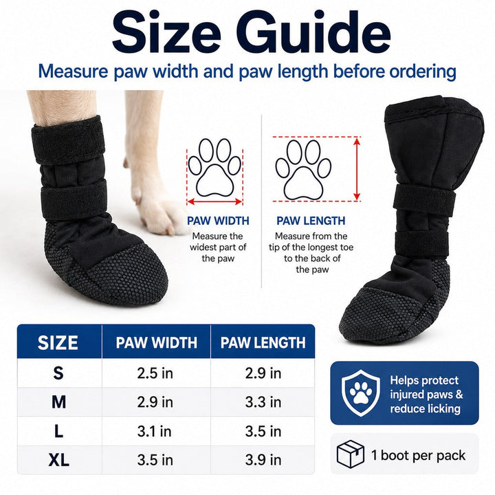 Dog Paw Recovery Boot for Home Rest & Walks | Anti-Lick Protective Cover for Injured Paws