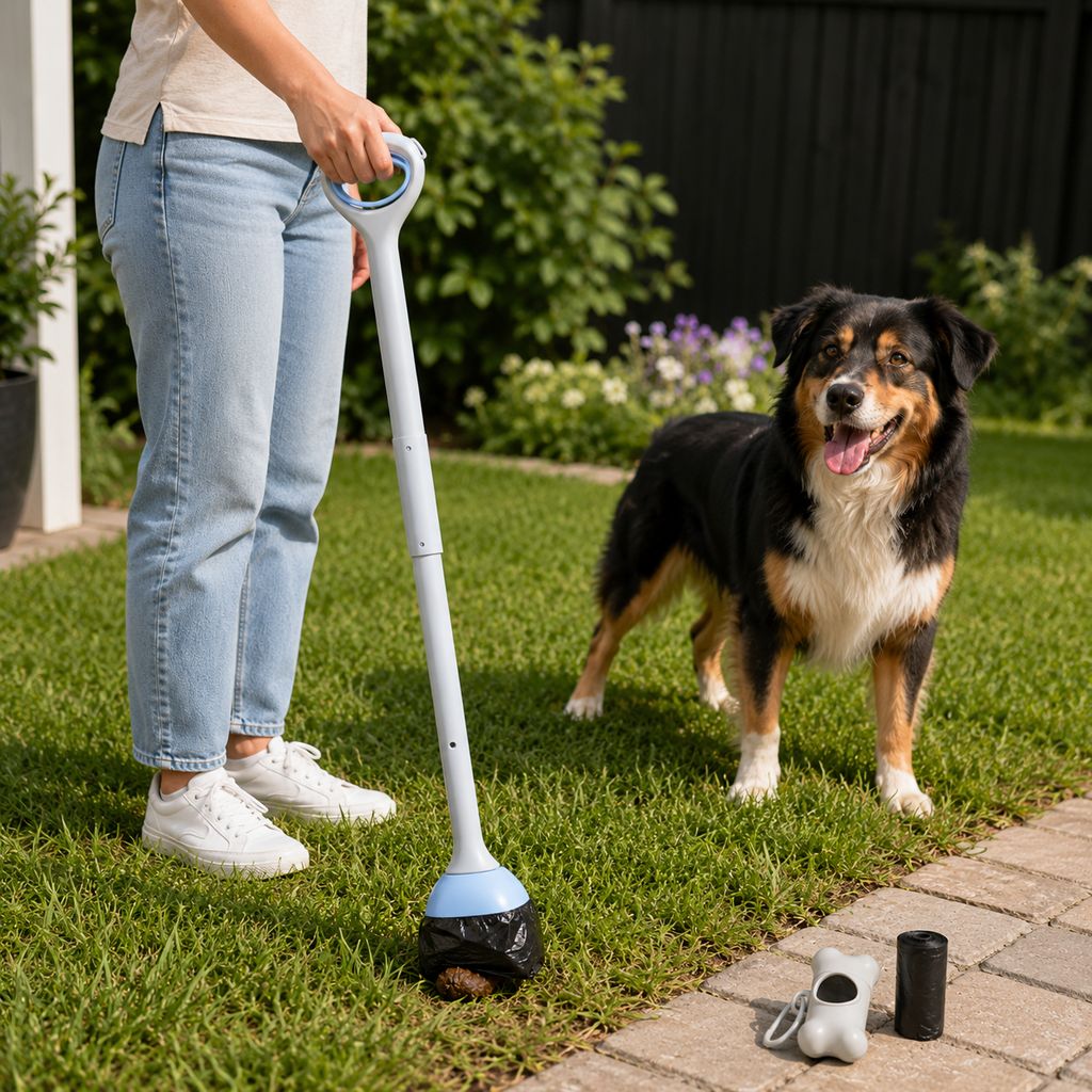 Dog Pooper Scooper for Walks & Yard Cleanup